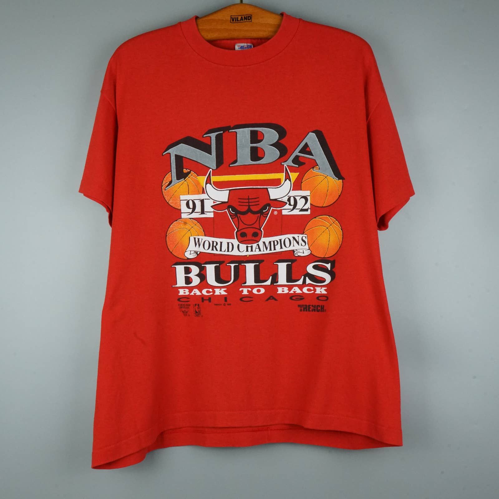 NBA × Vintage 1990s Chicago Bulls t-shirt Size US XXL / EU 58 / 5 - 1 Thumbnail