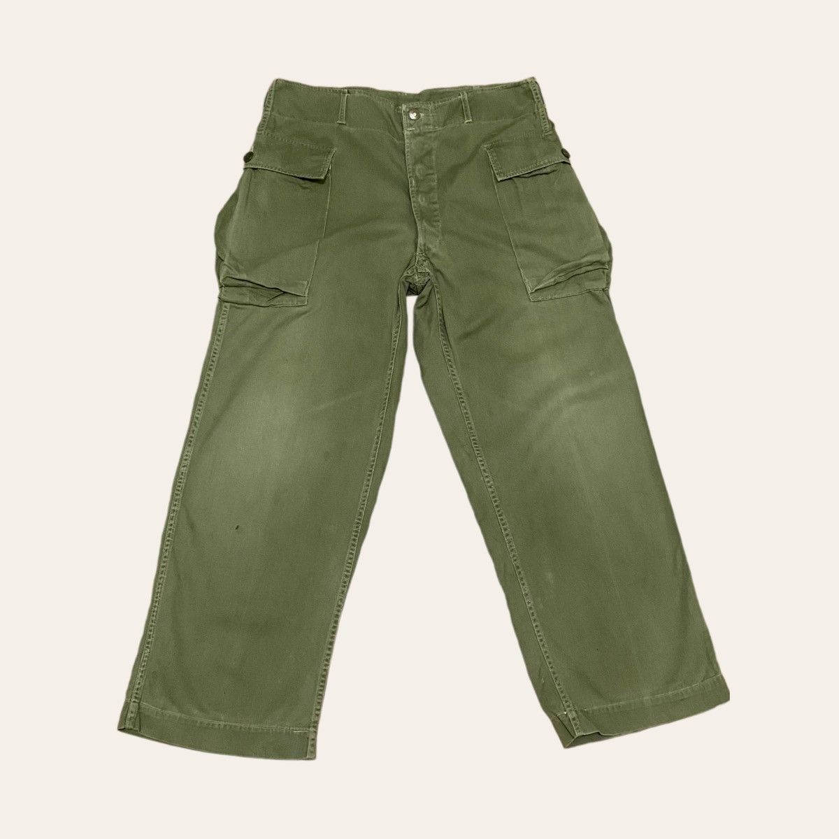 image of 60 Repro Air Force Military 3D Pocket Pant in Faded Army Green, Men's (Size 35)