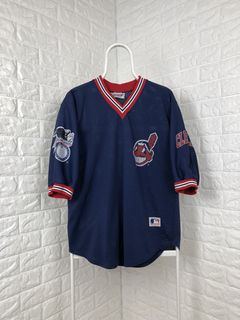 Vintage 90s Russell Athletic Cleveland Indians Baseball Jersey White MLB  USA XL