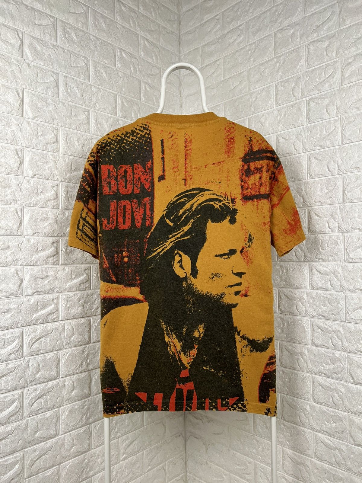 Band Tees × Vintage Vintage Bon Jovi All Over Print Shirt Size US L / EU 52-54 / 3 - 2 Thumbnail