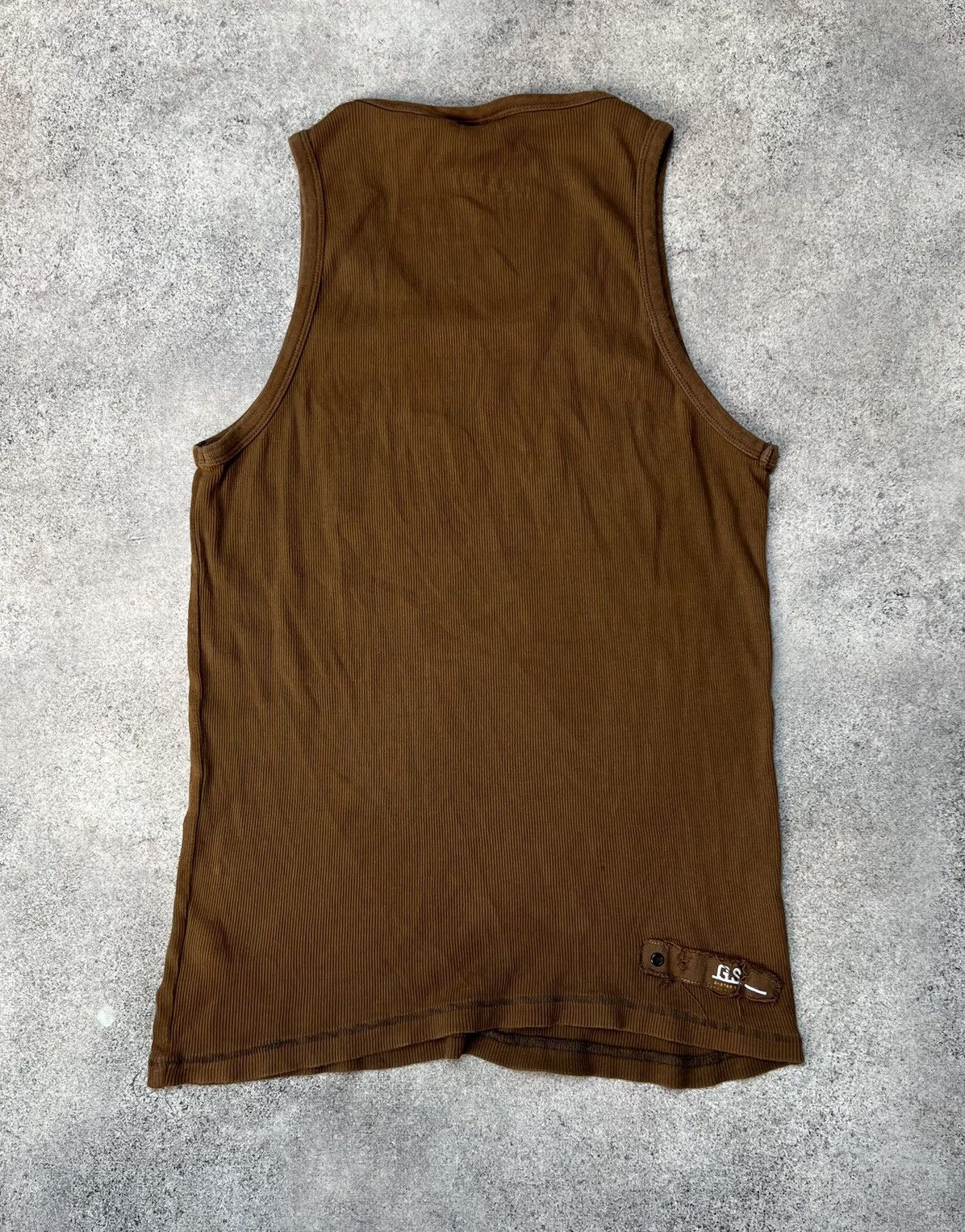 G-Star G Star Raw vintage brown tank top Size US XL / EU 56 / 4 - 5 Thumbnail
