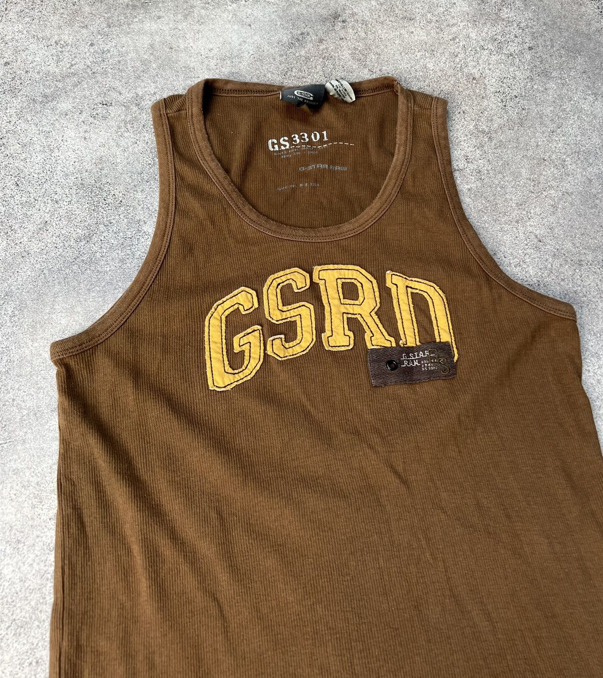 G-Star G Star Raw vintage brown tank top Size US XL / EU 56 / 4 - 3 Thumbnail