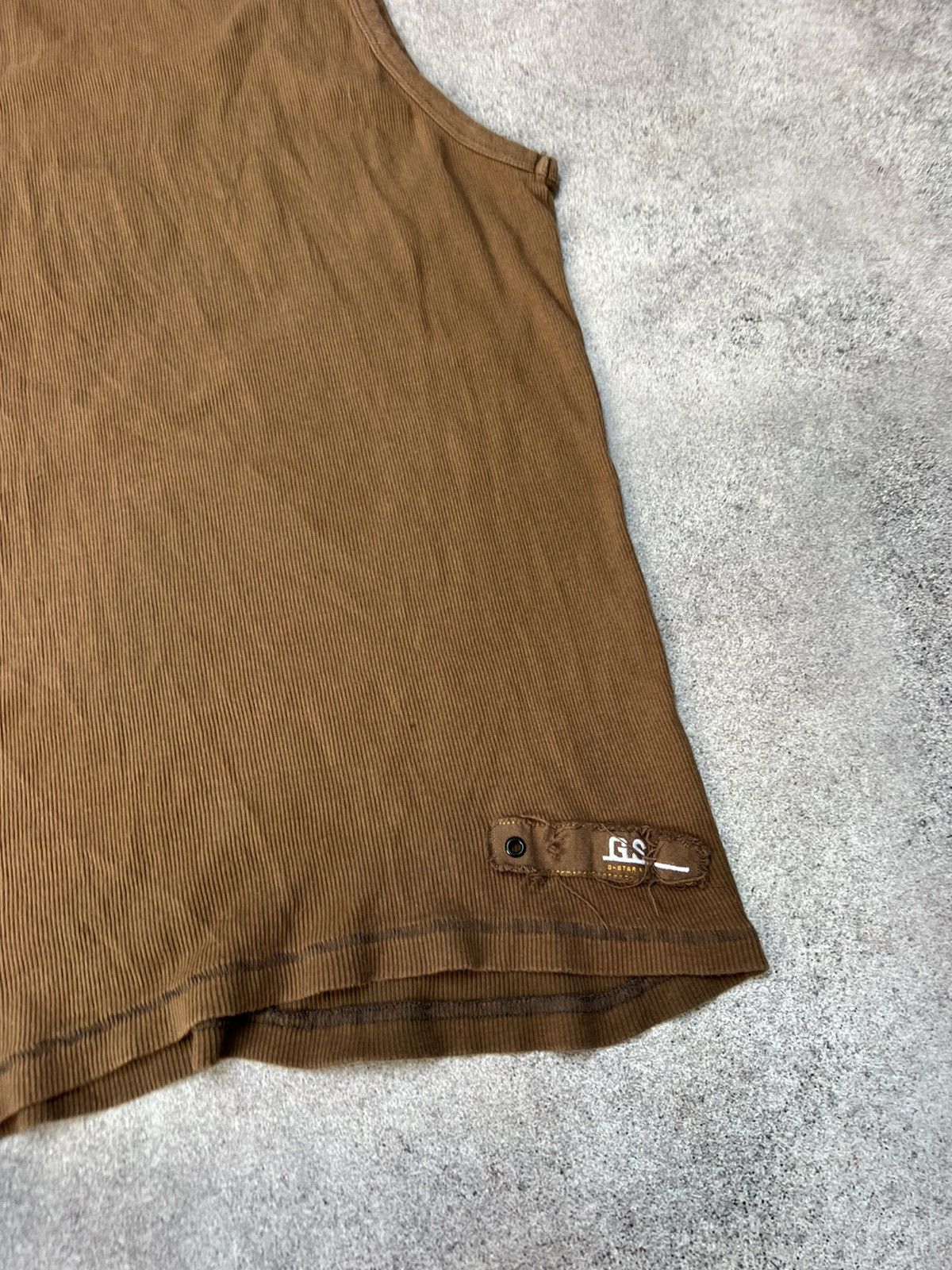 G-Star G Star Raw vintage brown tank top Size US XL / EU 56 / 4 - 6 Thumbnail