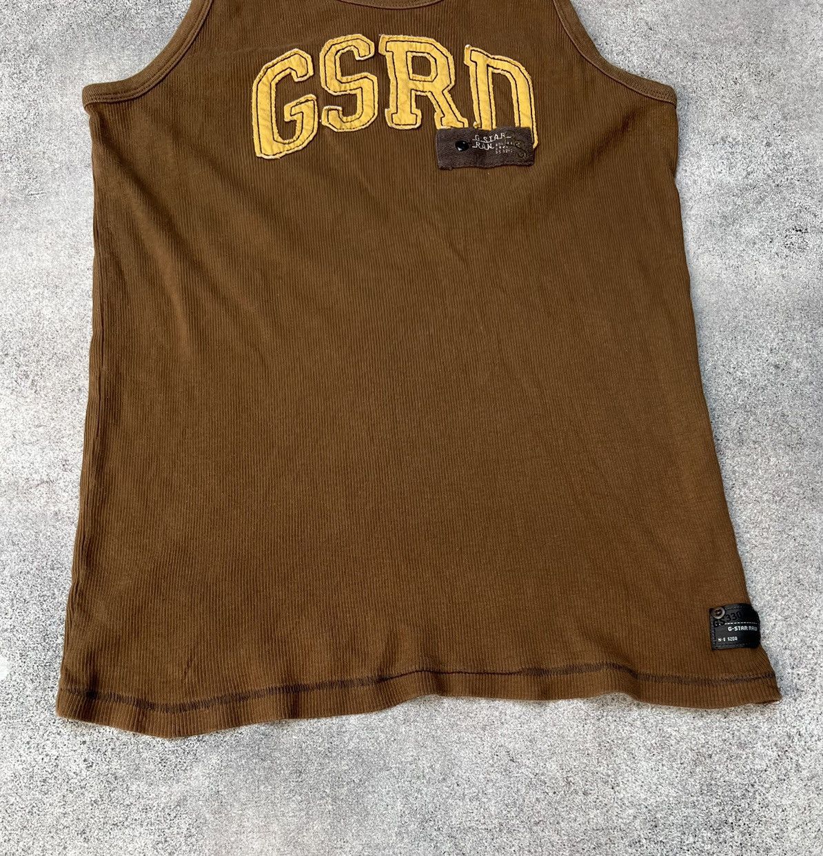 G-Star G Star Raw vintage brown tank top Size US XL / EU 56 / 4 - 2 Thumbnail