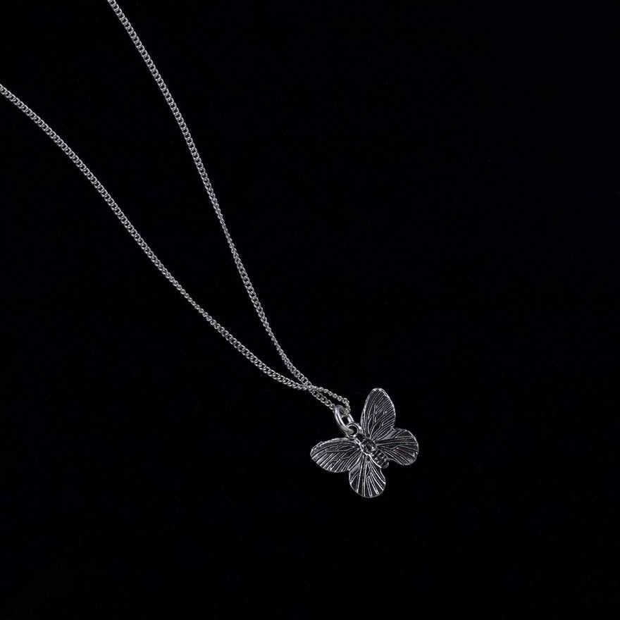 Jewelry *LAST DROP* Silver Playboi Carti Butterfly Necklace 20" Size ONE SIZE - 3 Thumbnail