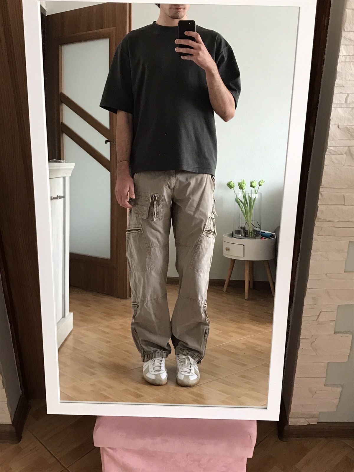 Japanese Brand × Vintage Vintage 90s Y2k multi pocket cargo pants wide leg workwear Size US 32 / EU 48 - 2 Thumbnail