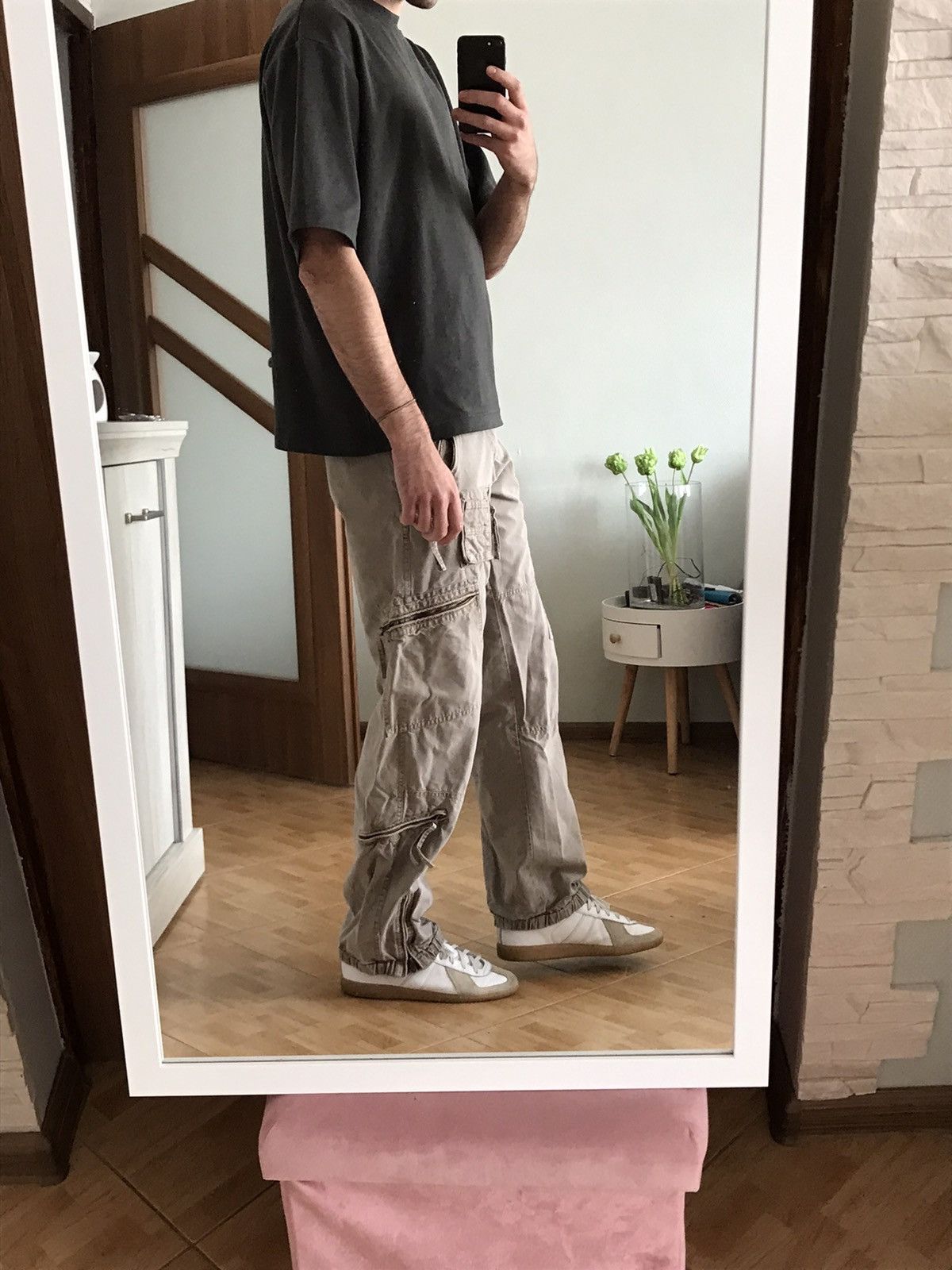 Japanese Brand × Vintage Vintage 90s Y2k multi pocket cargo pants wide leg workwear Size US 32 / EU 48 - 3 Thumbnail