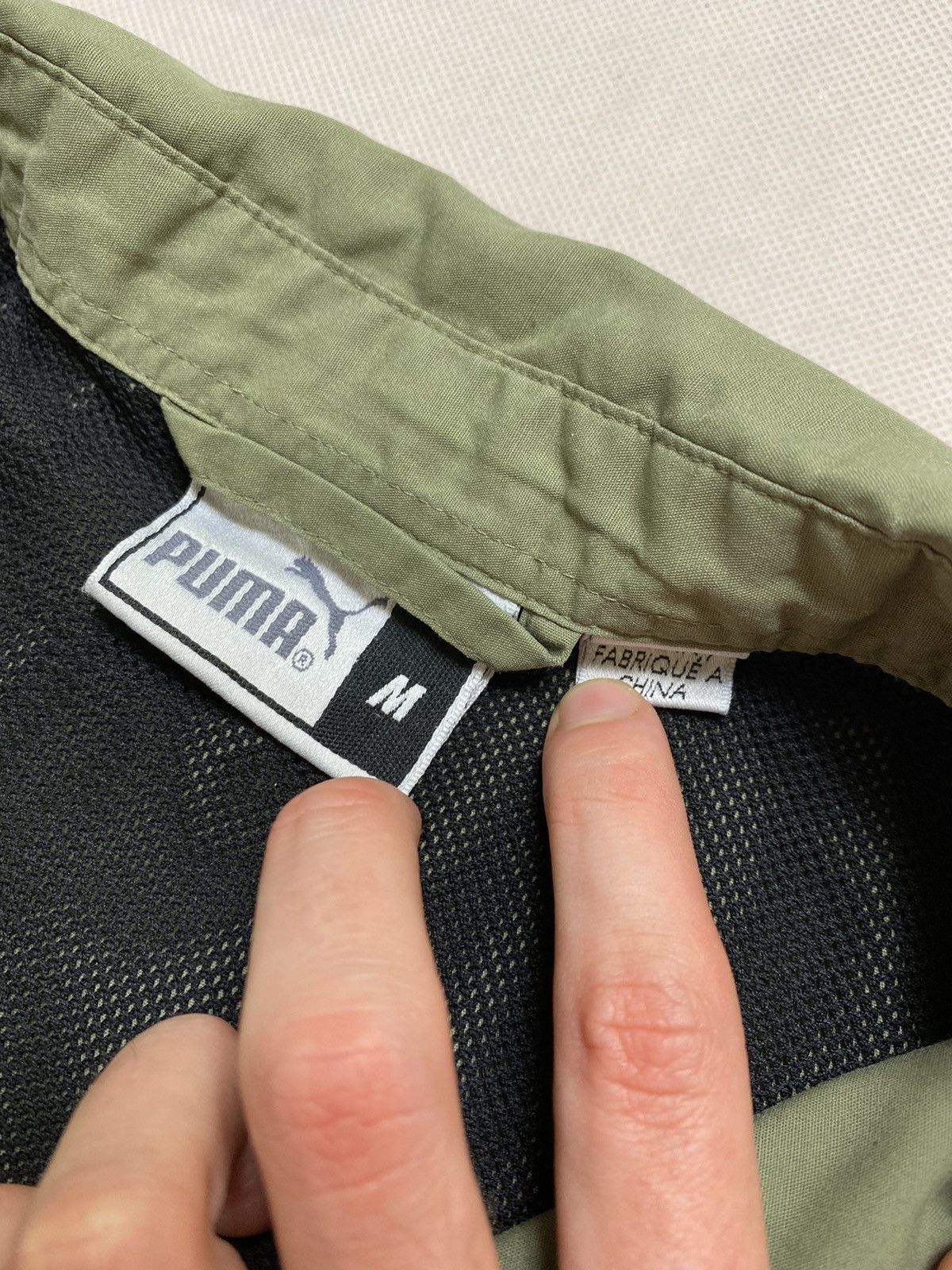 Puma SAMPLE vintage Puma khaki shirt tech wear vibe Travis Scott Size US M / EU 48-50 / 2 - 8 Thumbnail