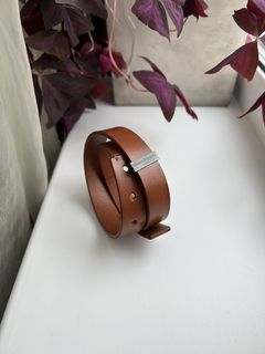 MM6 Maison Margiela Brown Faux Fur Cuff Bracelet MM6 Maison Margiela