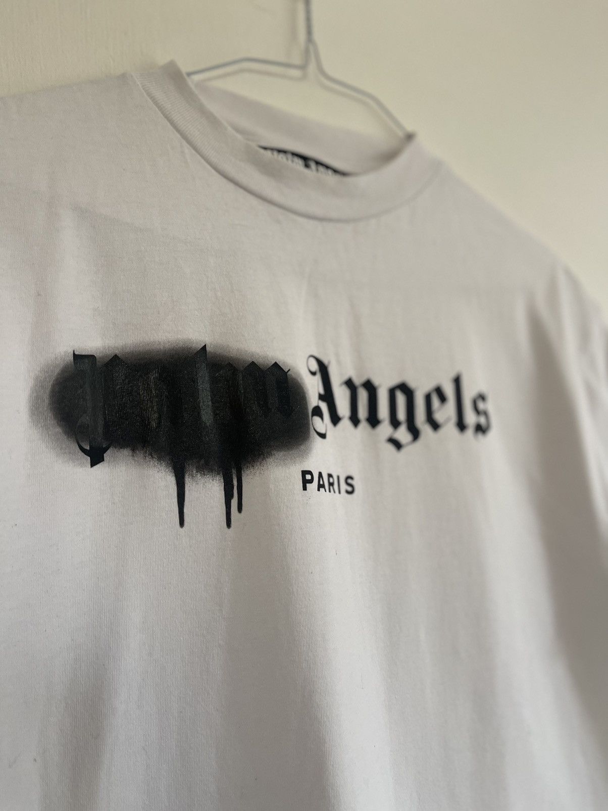 Palm Angels Palm angels sprayed Paris Logo TEE Size US M / EU 48-50 / 2 - 7 Thumbnail