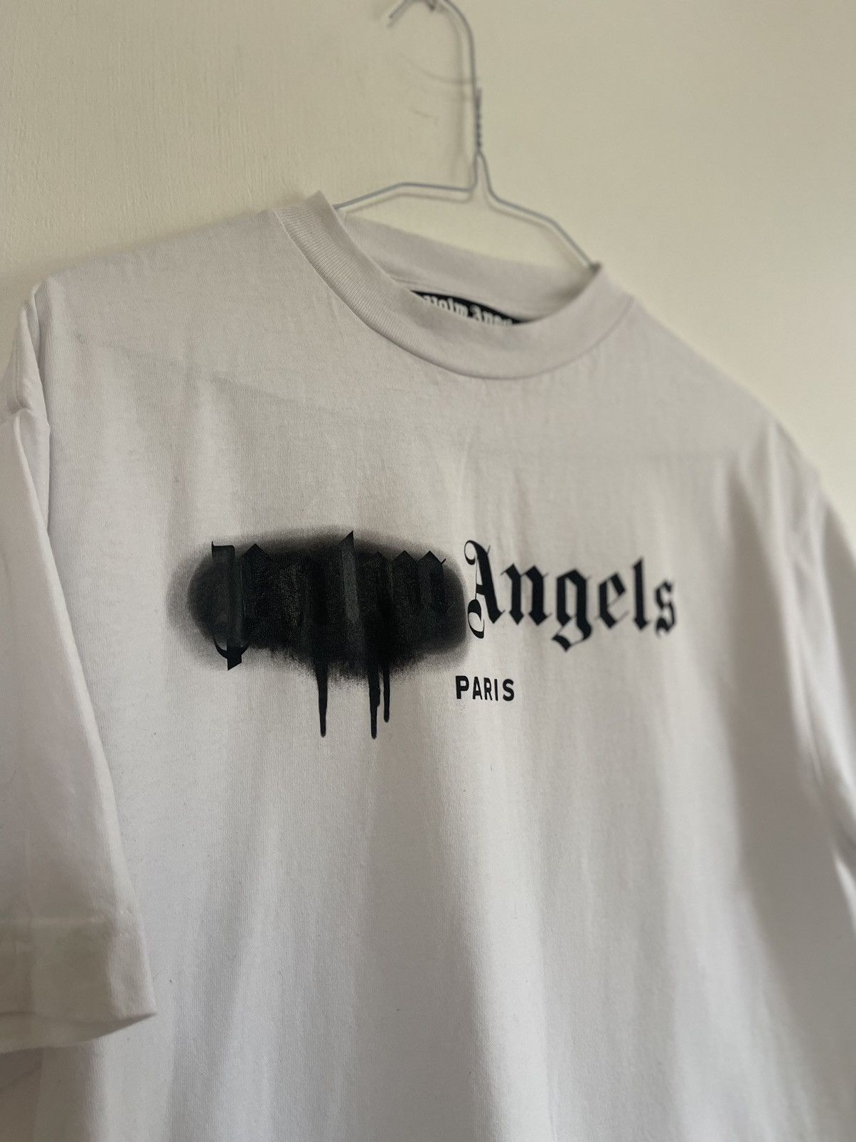 Palm Angels Palm angels sprayed Paris Logo TEE Size US M / EU 48-50 / 2 - 5 Thumbnail