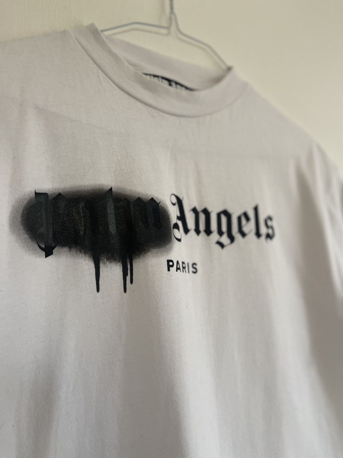Palm Angels Palm angels sprayed Paris Logo TEE Size US M / EU 48-50 / 2 - 6 Thumbnail