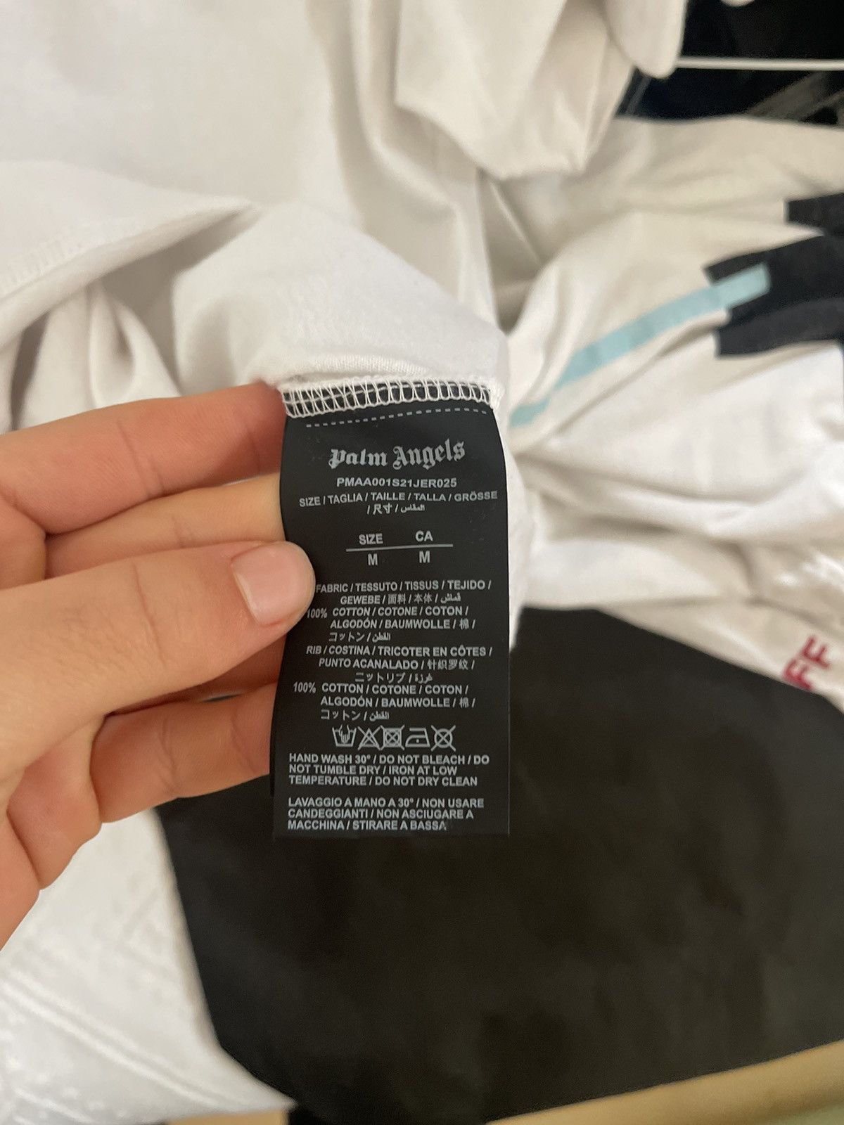 Palm Angels Palm angels sprayed Paris Logo TEE Size US M / EU 48-50 / 2 - 9 Thumbnail