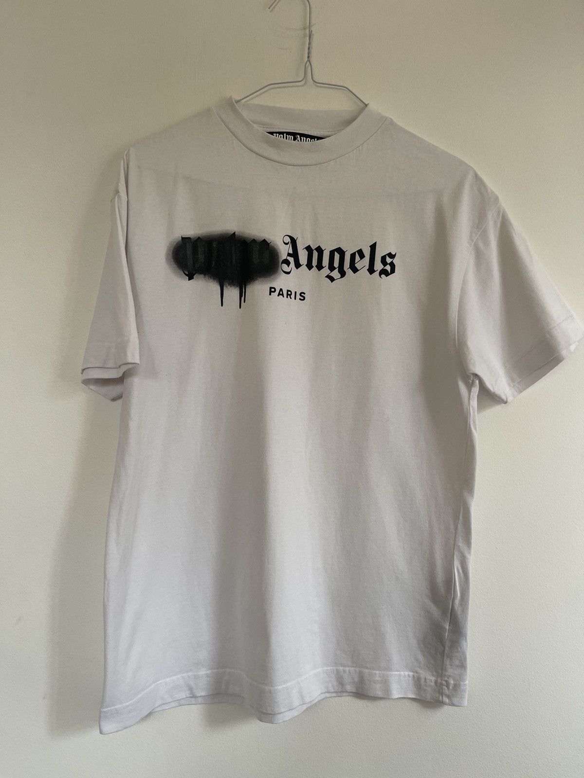 Palm Angels Palm angels sprayed Paris Logo TEE Size US M / EU 48-50 / 2 - 4 Thumbnail