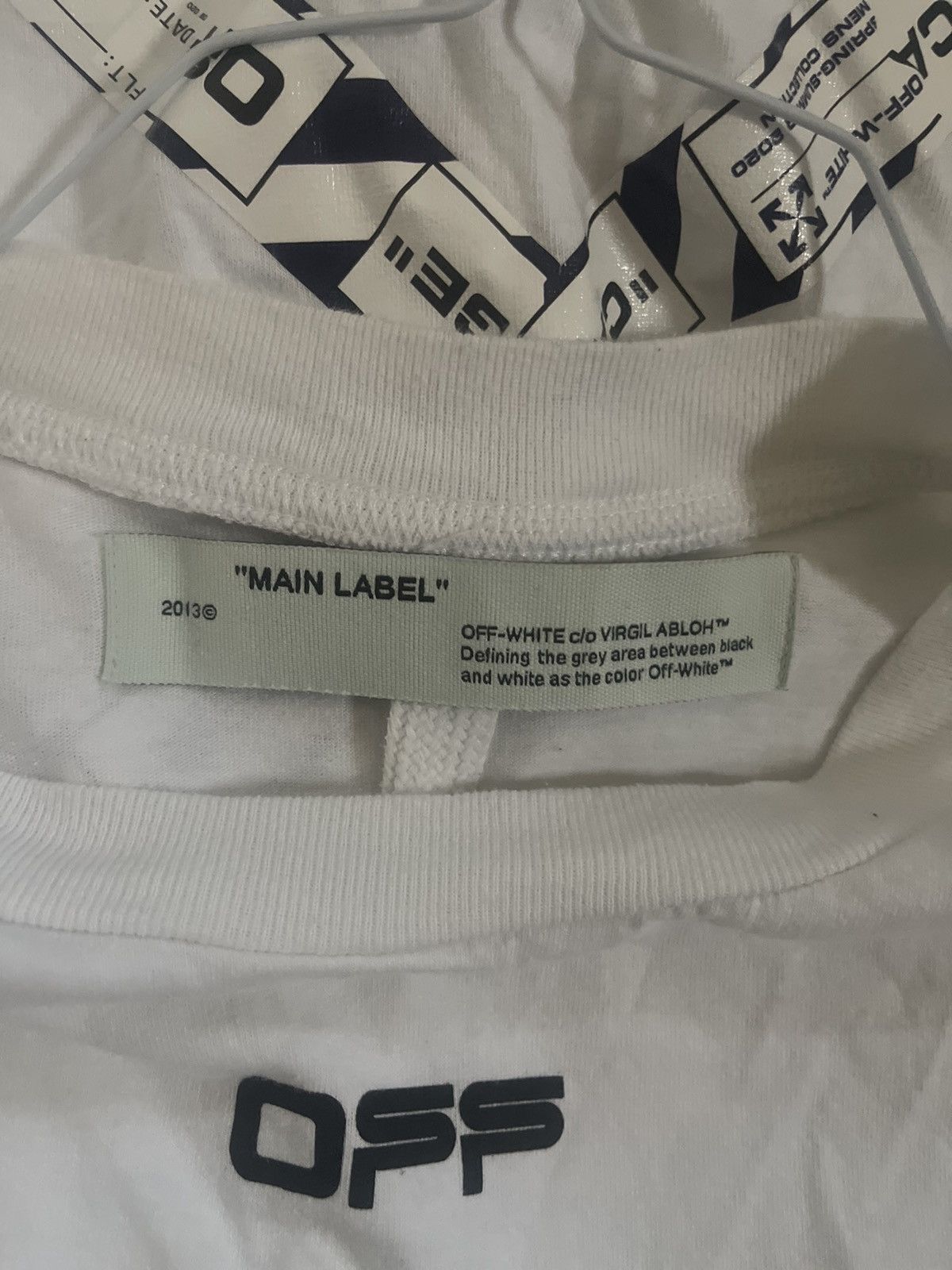 Off-White Off white airport tape TEE Size US S / EU 44-46 / 1 - 10 Thumbnail