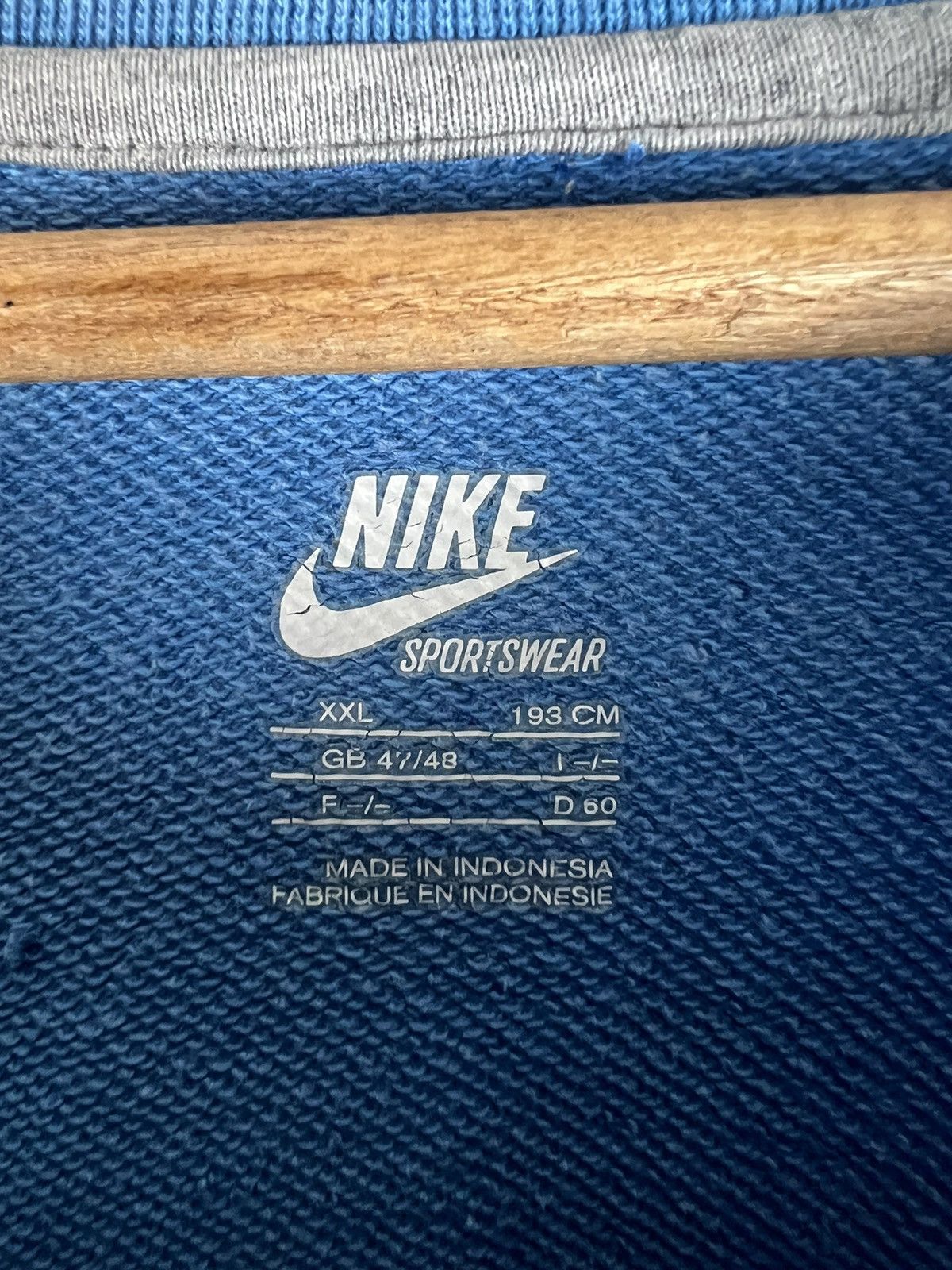 Nike Vintage Nike 00s baby blue sweatshirt Size US XXL / EU 58 / 5 - 3 Thumbnail