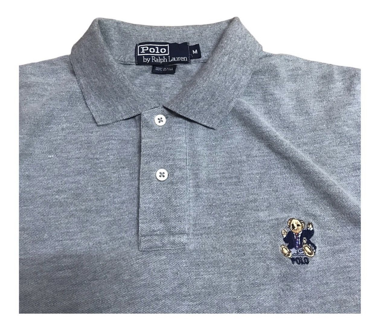 Japanese Brand × Polo Ralph Lauren × Vintage Steals‼️Vintage ralph lauren Polo Bear polo tee Size US M / EU 48-50 / 2 - 2 Thumbnail