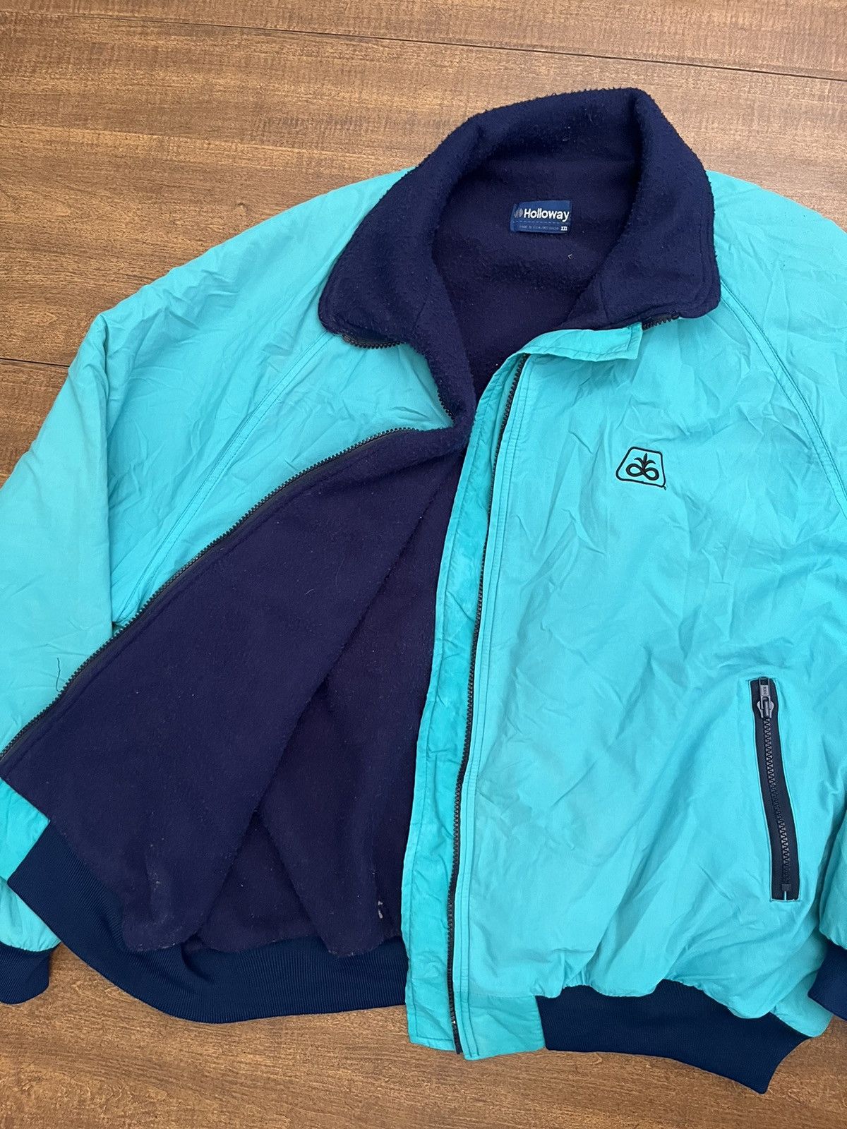 Holloway 90s Teal Blouson Active Jacket Size US XXL / EU 58 / 5 - 3 Thumbnail