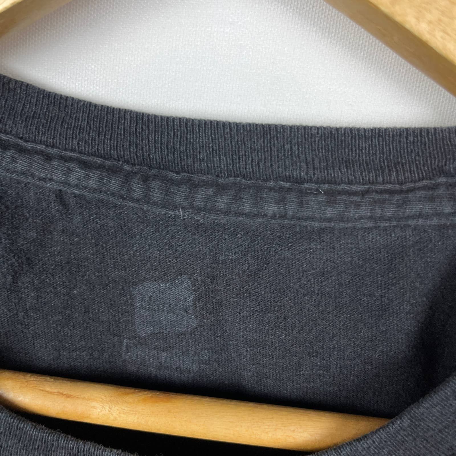 Vintage Faded Blank Black T shirt Large Size US L / EU 52-54 / 3 - 4 Thumbnail