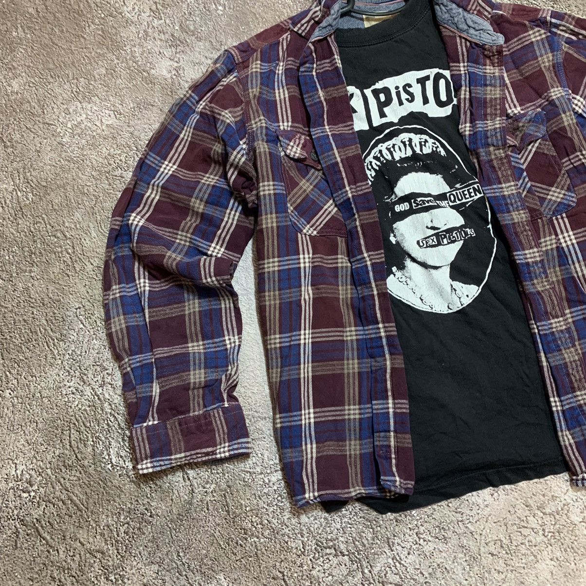 Flannel vintage flannel shirt checkered plaid streetwear 90s Y2K Size US XL / EU 56 / 4 - 3 Thumbnail