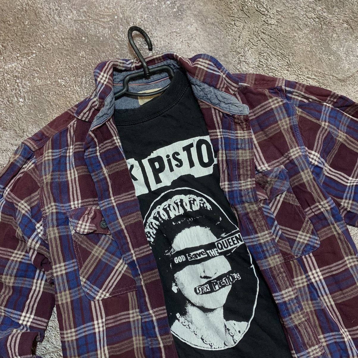 Flannel vintage flannel shirt checkered plaid streetwear 90s Y2K Size US XL / EU 56 / 4 - 4 Thumbnail