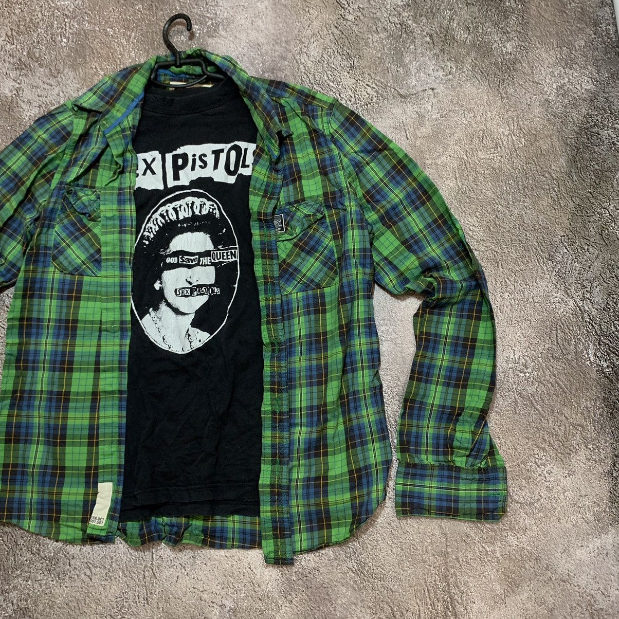 Vintage Vintage 90s Grunge Plaid Shirt Punk Streetwear Y2K Baggy L Size US L / EU 52-54 / 3 - 2 Thumbnail