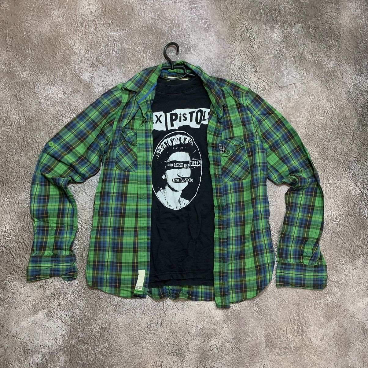 Vintage Vintage 90s Grunge Plaid Shirt Punk Streetwear Y2K Baggy L Size US L / EU 52-54 / 3 - 1 Thumbnail