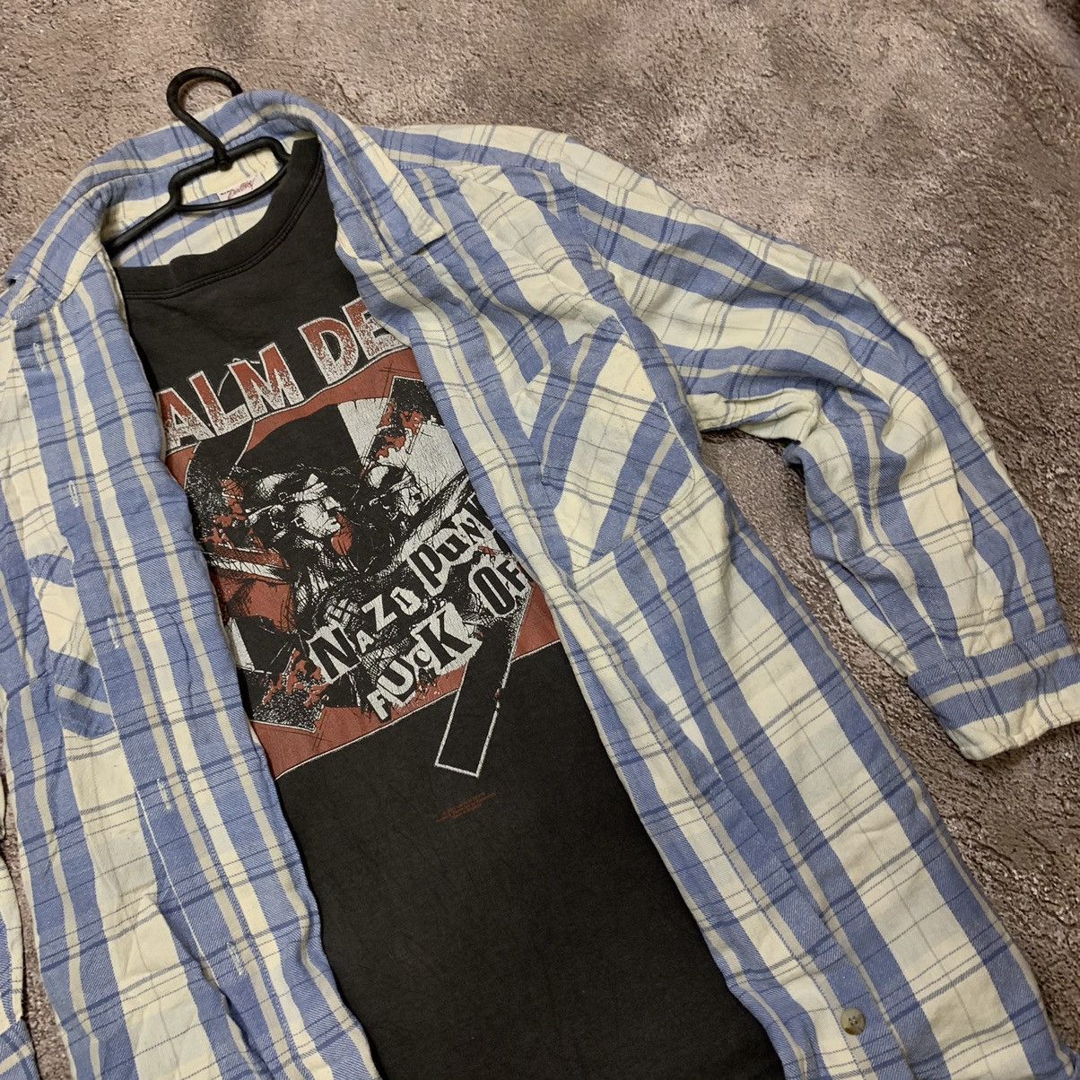 Vintage Vintage 90s Y2K Checkered Plaid Shirt Streetwear Tapered XL Size US XL / EU 56 / 4 - 4 Thumbnail
