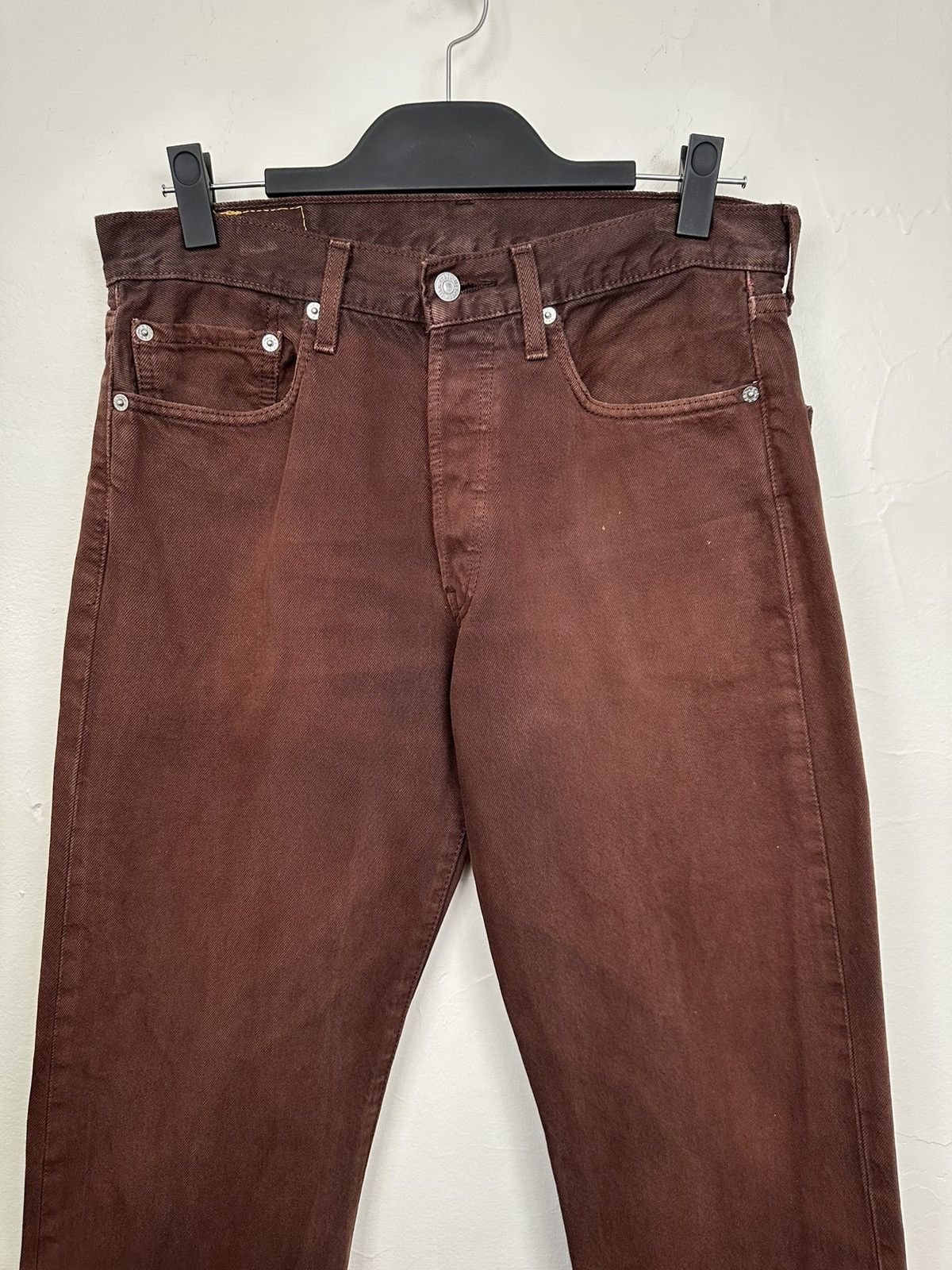 Levi's (31x33) CRAZY FADED BROWN Levi’s 501 Jeans Size US 31 - 3 Thumbnail