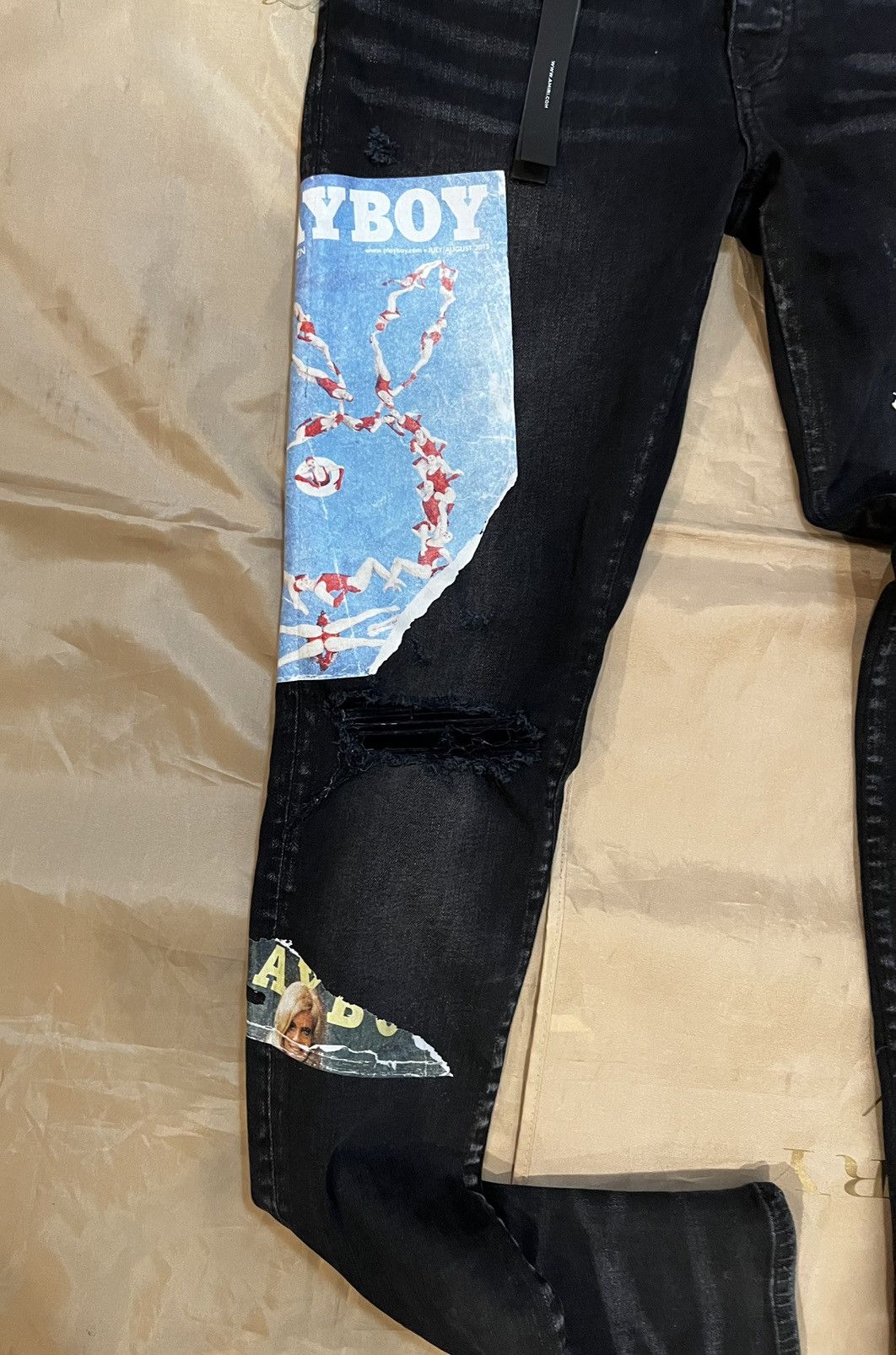 Amiri Amiri Men's Black Playboy Edition Magazine size 36 $2300 Size US 36 / EU 52 - 3 Thumbnail