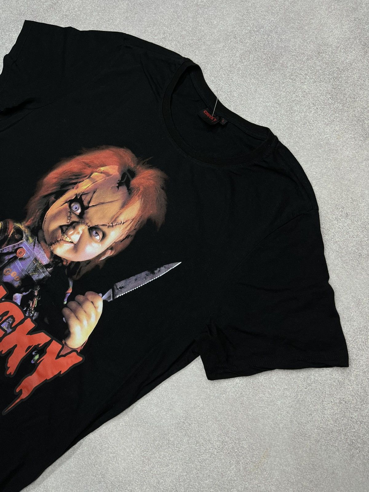 Other Vintage Chucky Black T Shirt Movie Rare Y2K Size US L / EU 52-54 / 3 - 2 Thumbnail