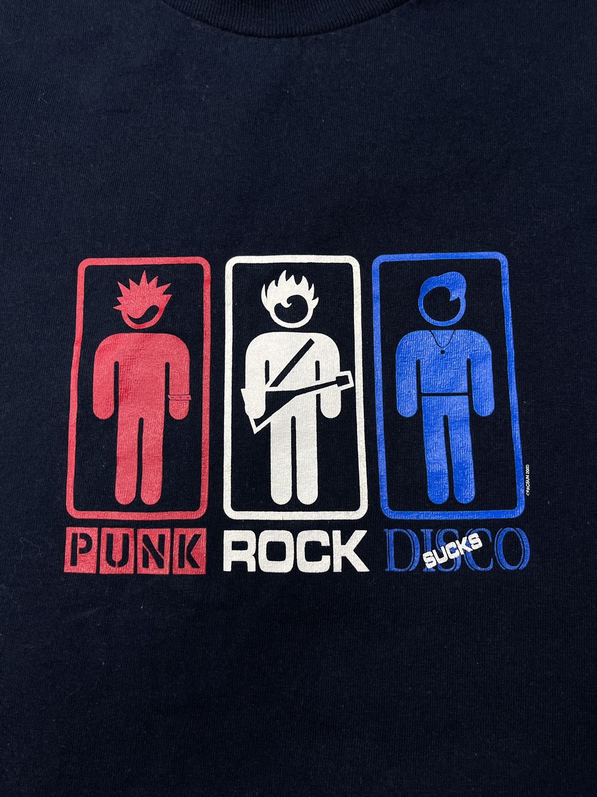 Hook-Ups × Pacsun Vintage To The Edge 2003 Punk Rock Disco Sucks T Shirt Size US XL / EU 56 / 4 - 4 Thumbnail
