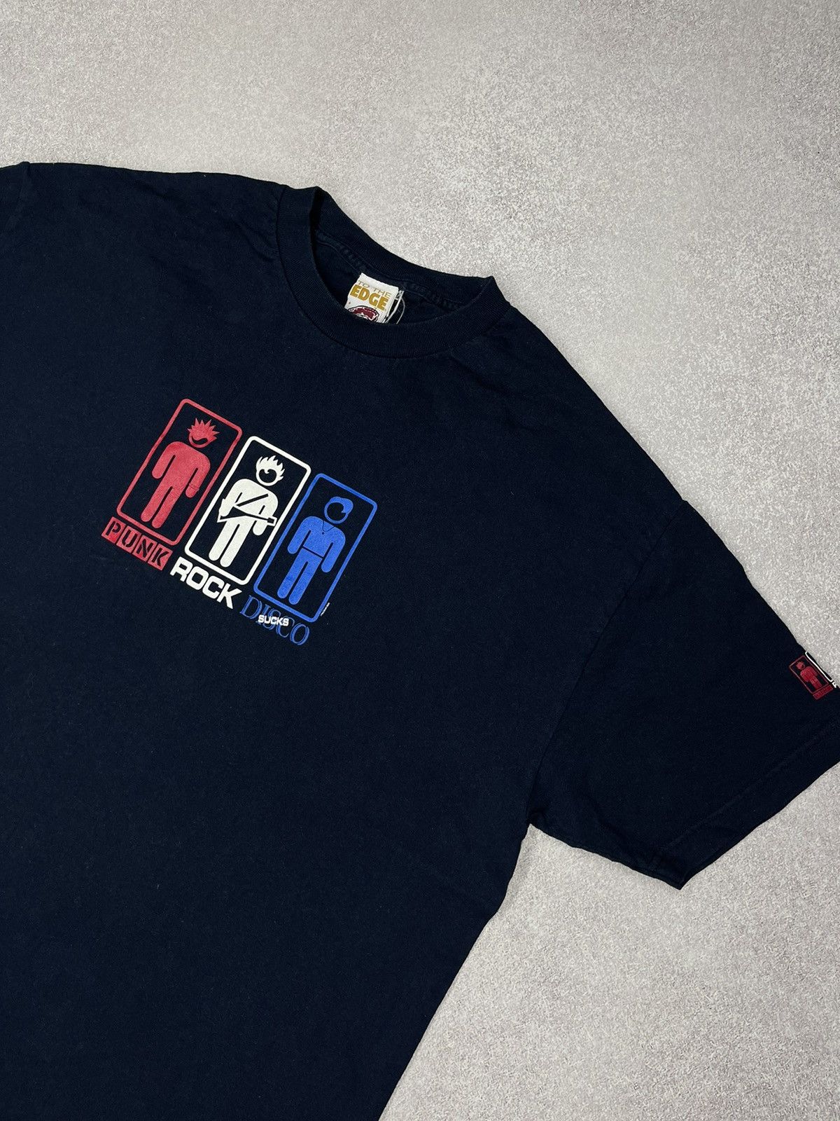 Hook-Ups × Pacsun Vintage To The Edge 2003 Punk Rock Disco Sucks T Shirt Size US XL / EU 56 / 4 - 3 Thumbnail