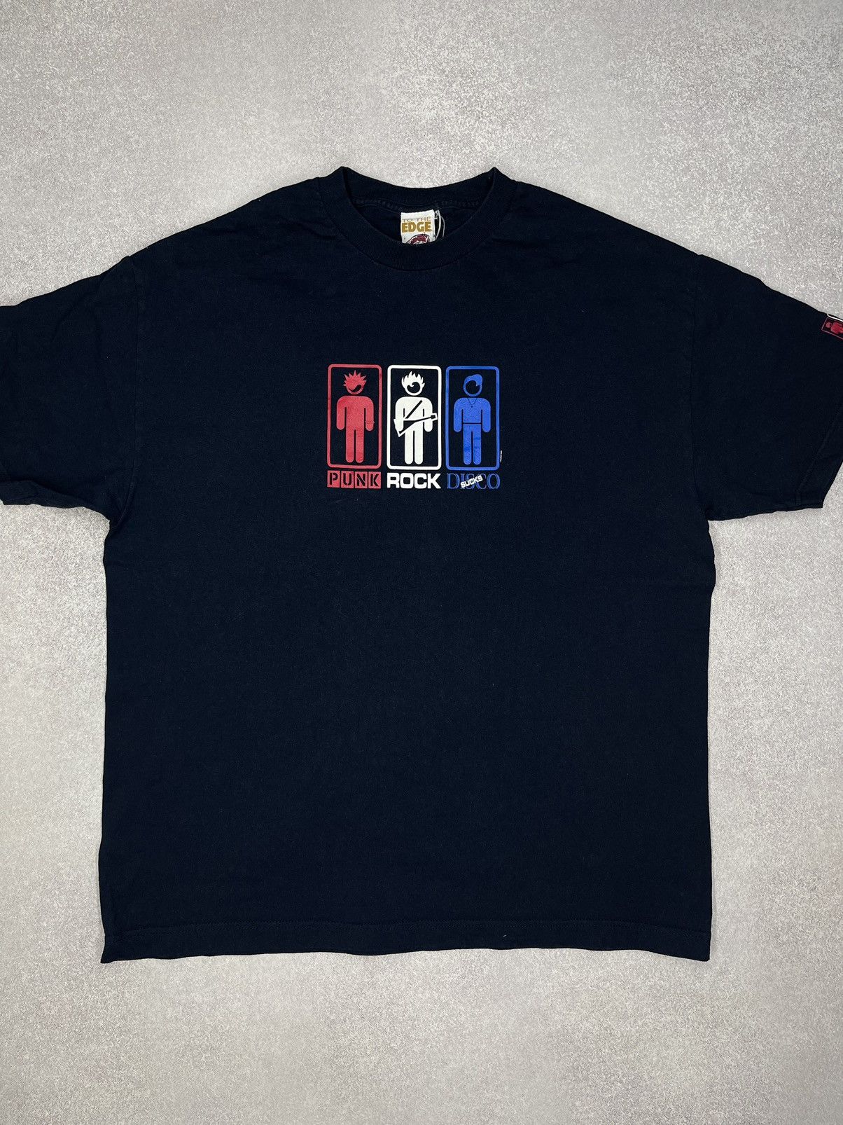 Hook-Ups × Pacsun Vintage To The Edge 2003 Punk Rock Disco Sucks T Shirt Size US XL / EU 56 / 4 - 2 Thumbnail