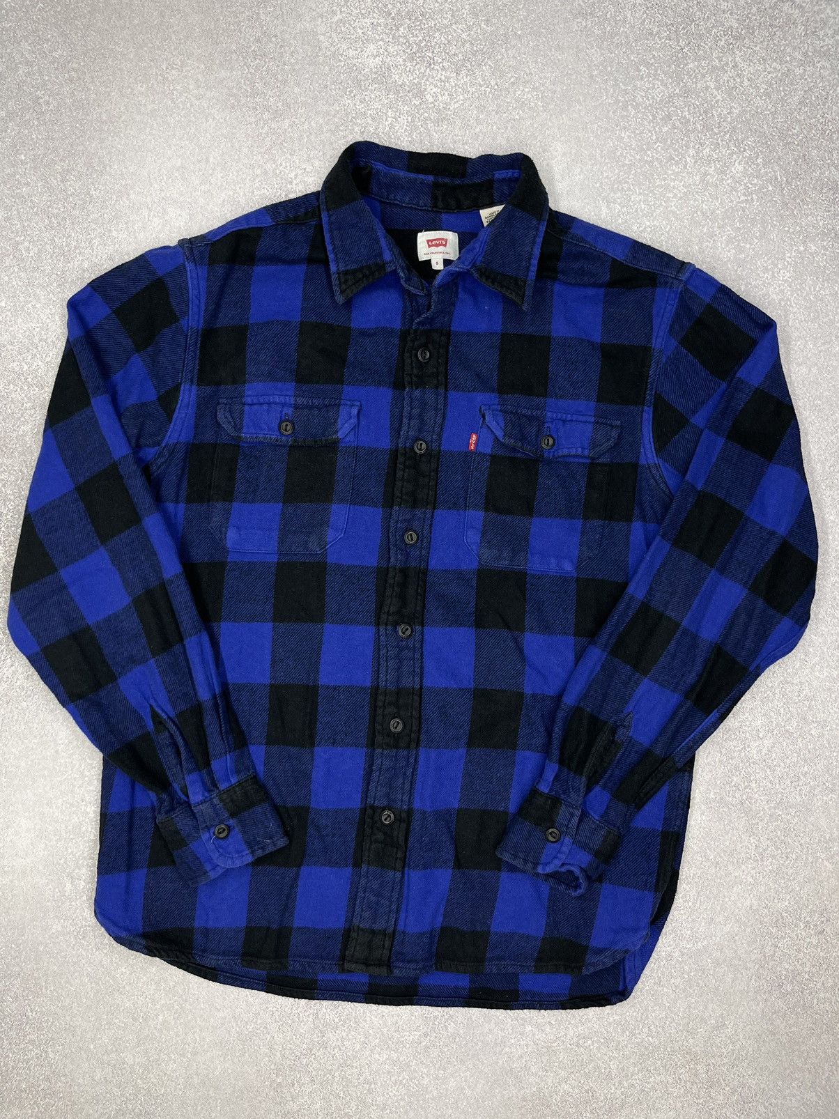 Levi's × Levi's Vintage Clothing × Vintage Mens Levis Shirt Into a Cage Blue Y2K Vintage Size S Size US S / EU 44-46 / 1 - 2 Thumbnail