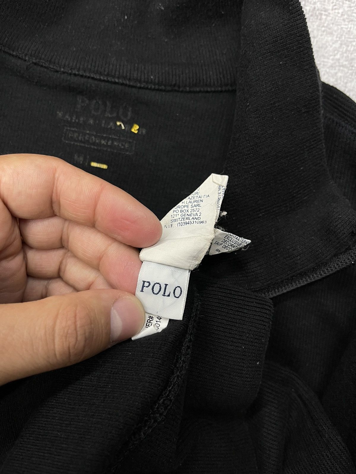 Polo Ralph Lauren Mens Polo Ralph Lauren Track Jacket Black Y2K Vintage Rugby Size US M / EU 48-50 / 2 - 8 Thumbnail