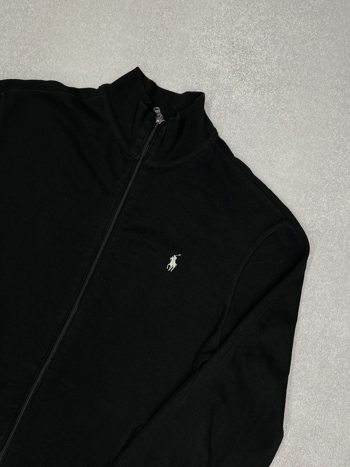 Polo Ralph Lauren Mens Polo Ralph Lauren Track Jacket Black Y2K Vintage Rugby Size US M / EU 48-50 / 2 - 4 Thumbnail
