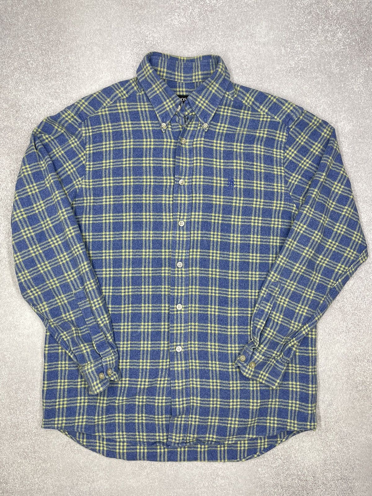 Hugo Boss Vintage Hugo Boss Shirt Into a Cage Blue Y2K Size L Size US L / EU 52-54 / 3 - 2 Thumbnail