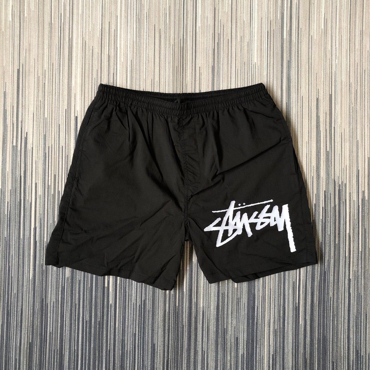 image of Stussy Big Stock Shorts in Black, Men's (Size 30)