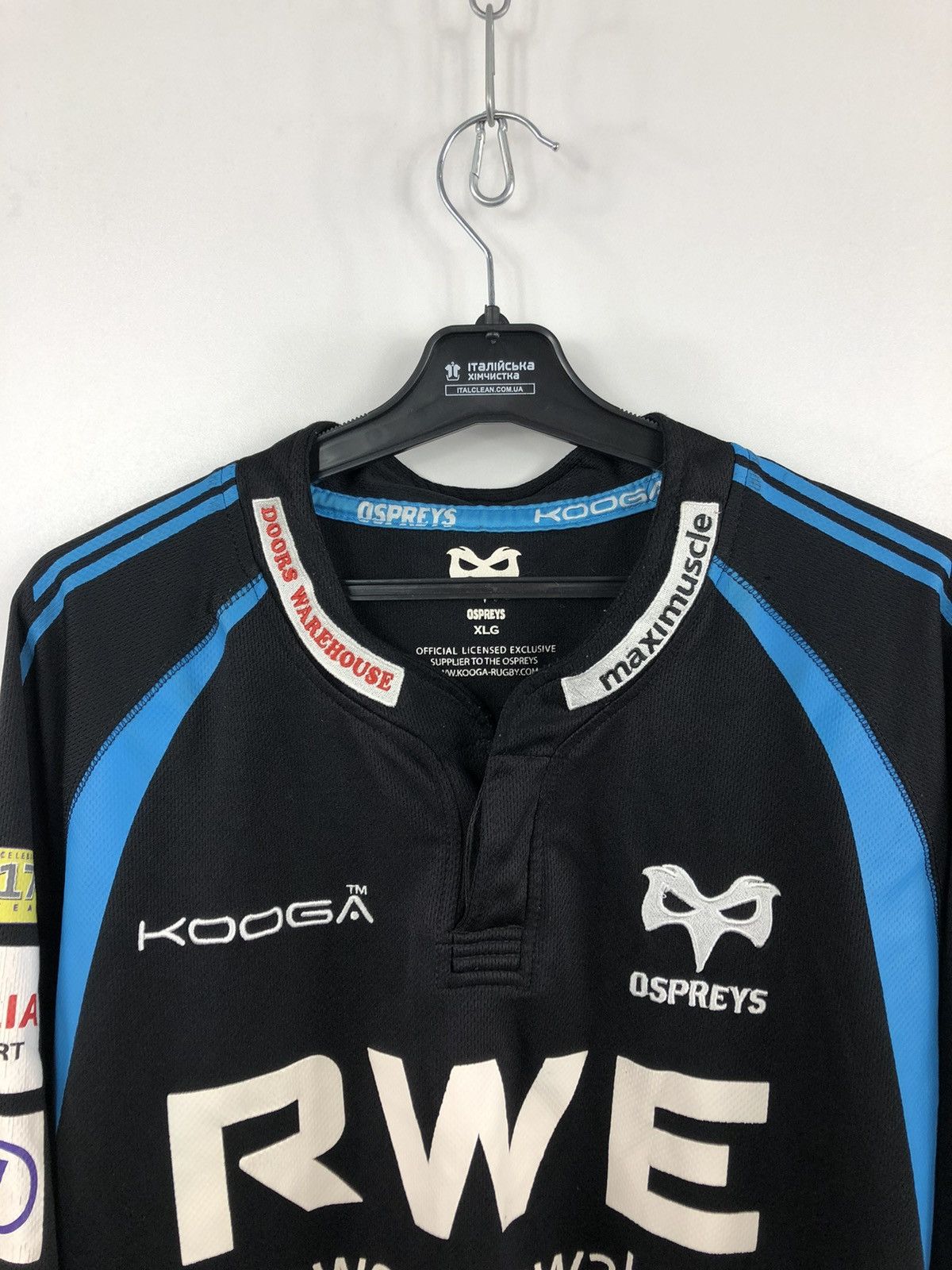 Osprey × Vintage Kooga Ospreys Rugby Jersey T-Shirt Black/Blue Size XL Size US XL / EU 56 / 4 - 3 Thumbnail