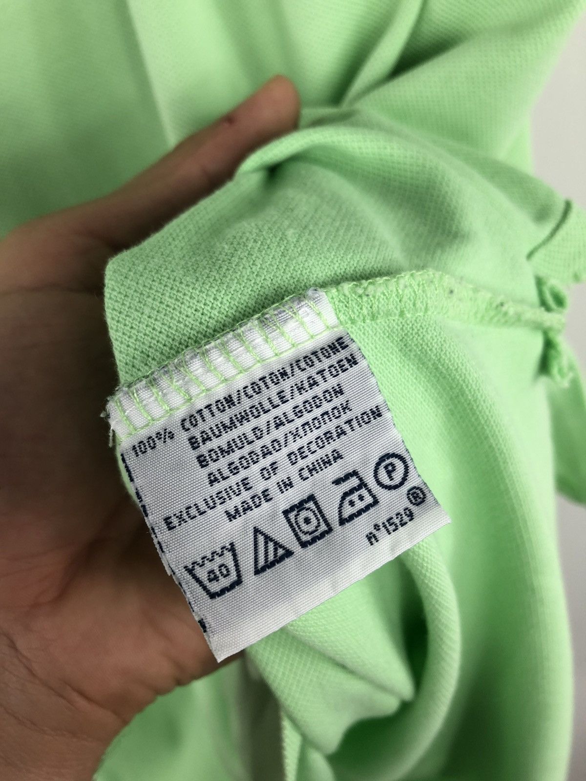 Japanese Brand × Polo Ralph Lauren × Vintage Vintage Polo Ralph Lauren Polo T-Shirt Light Green Size M Size US M / EU 48-50 / 2 - 7 Thumbnail