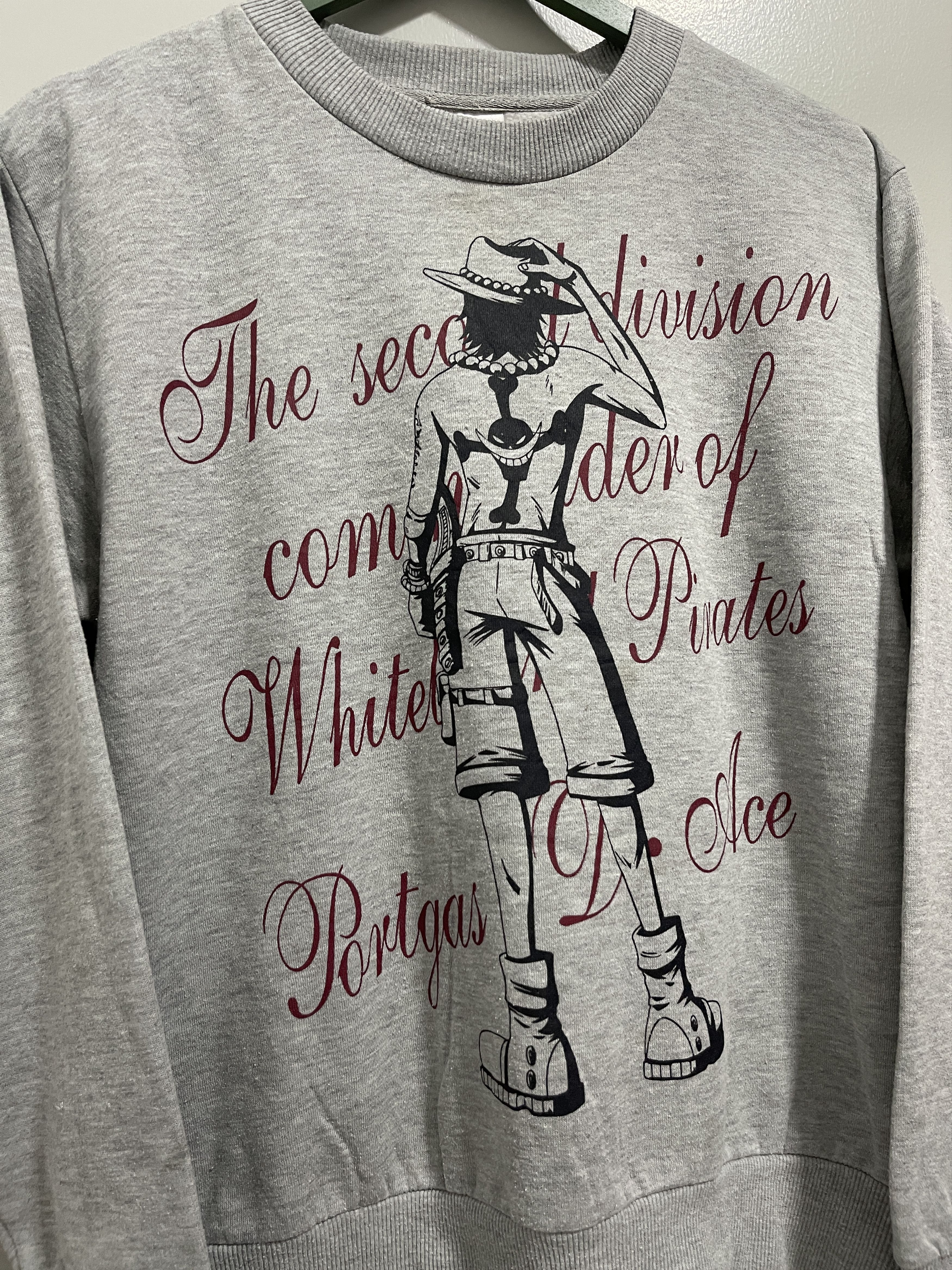 Cartoon Network × One Piece × Vintage Y2k One Piece Ace Anime Japan Pirates Sweatshirt Size US S / EU 44-46 / 1 - 3 Thumbnail