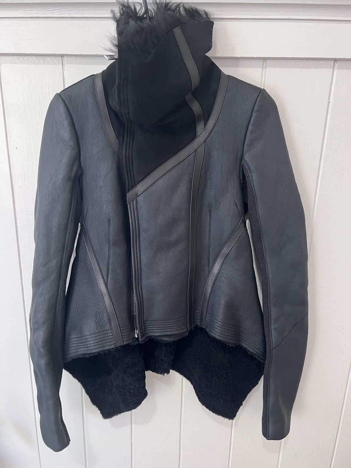 image of Rick Owens Leader Jacket in Black, Women's (Size Small)