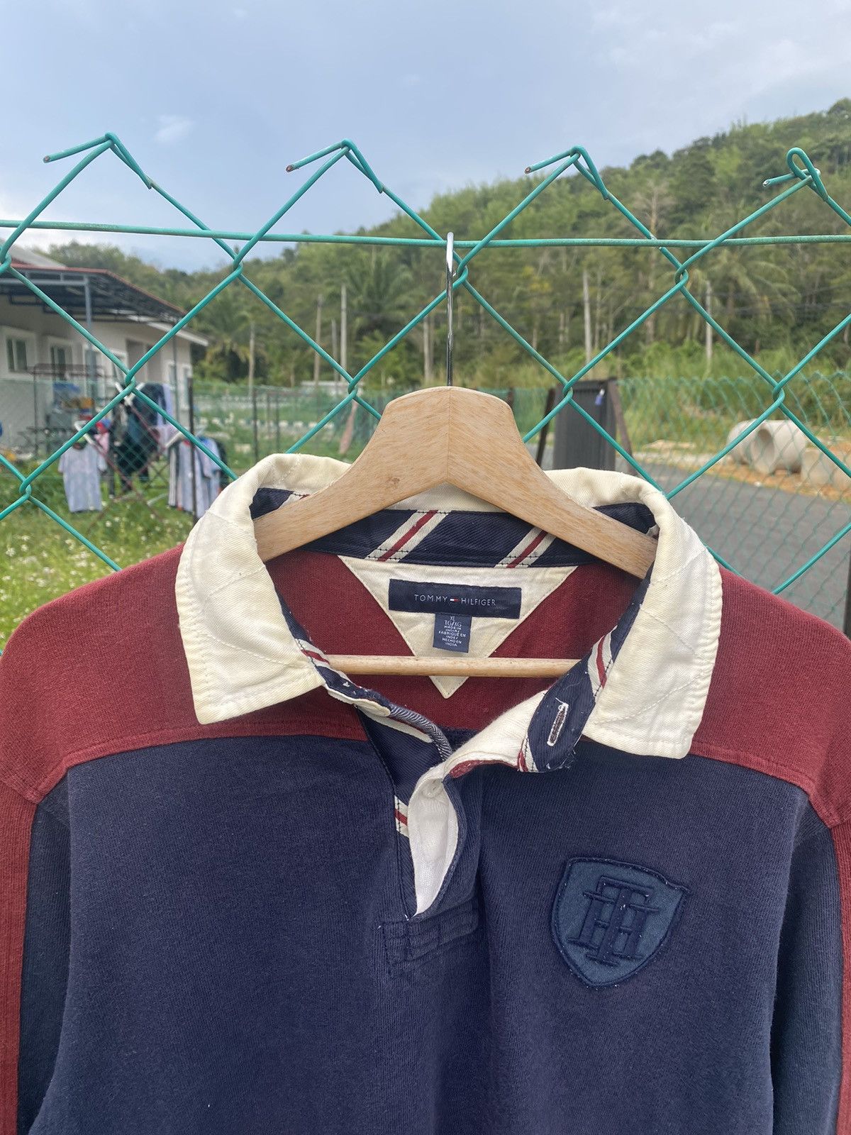 Tommy Hilfiger Tommy Hilfiger Sun Faded Long Sleeve Rugby Size US XL / EU 56 / 4 - 3 Thumbnail