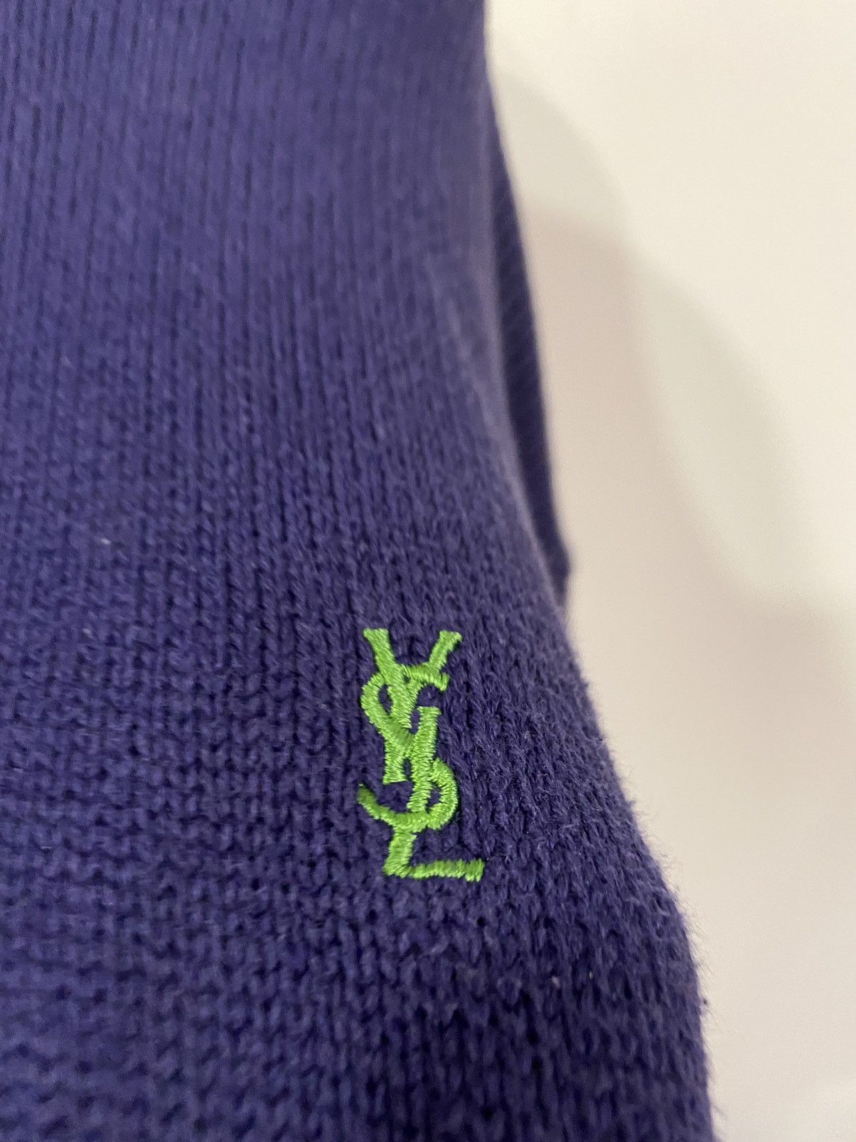 Yves Saint Laurent Navy YSL Sweater Knit Vintage Yves Saint Laurent Sweatshirt Size US M / EU 48-50 / 2 - 3 Thumbnail