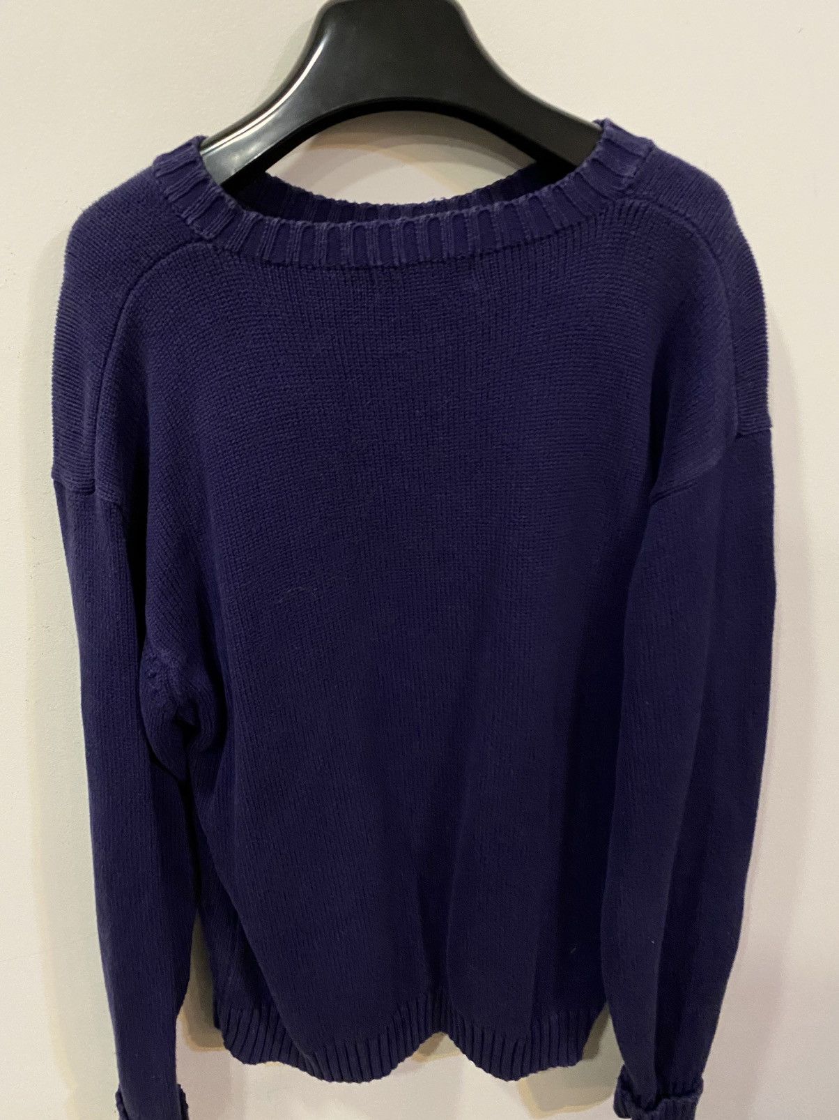 Yves Saint Laurent Navy YSL Sweater Knit Vintage Yves Saint Laurent Sweatshirt Size US M / EU 48-50 / 2 - 8 Thumbnail