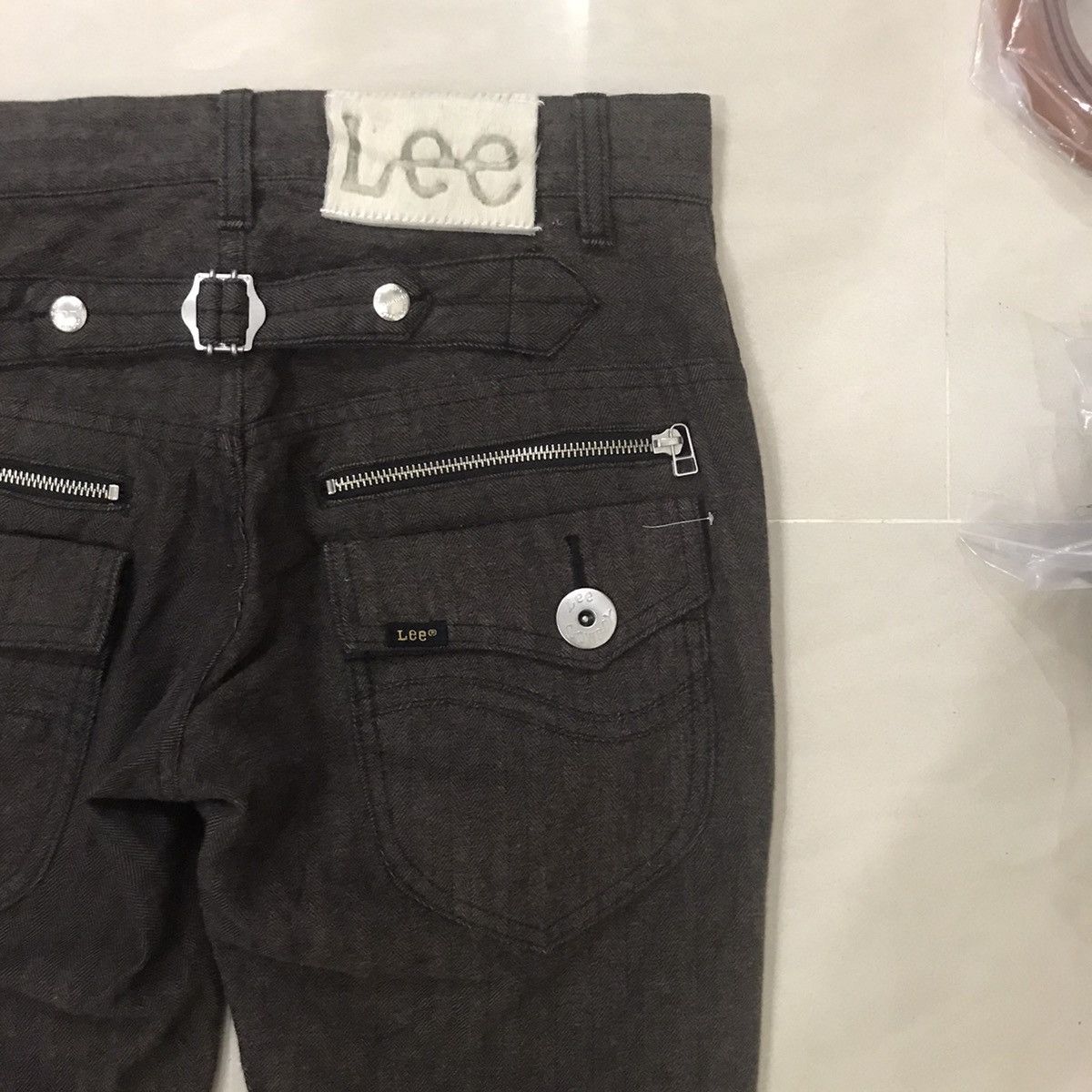 Lee Lee Buckle Back Double Zipper And Pocket Casual Pant Size US 32 / EU 48 - 11 Thumbnail