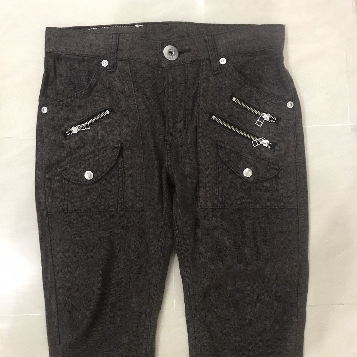 Lee Lee Buckle Back Double Zipper And Pocket Casual Pant Size US 32 / EU 48 - 2 Thumbnail