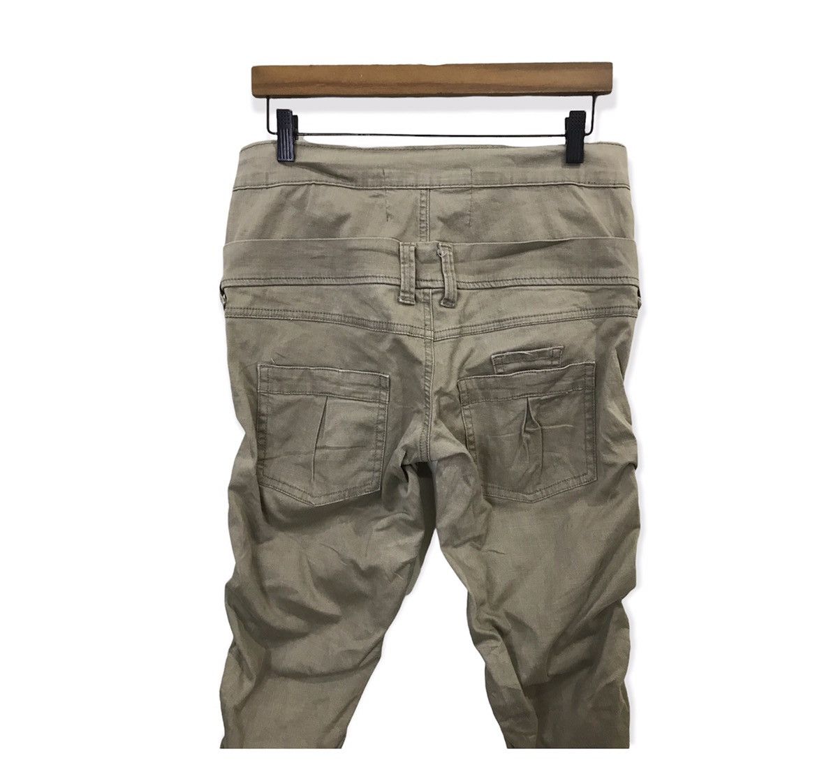 Japanese Brand Japanese Brand Twisted Leg Double Waist Style Trousers Pant Size US 31 - 7 Thumbnail