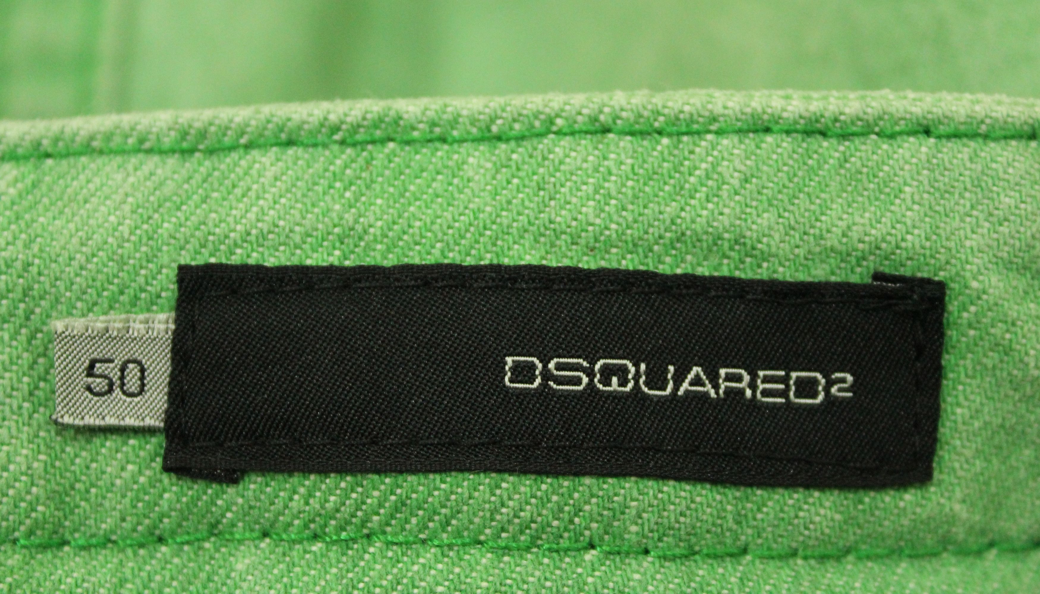 Dsquared2 DSQUARED2 Denim DCDC Jeans Green Denim Raver Skater Grunge Size US 34 / EU 50 - 18 Thumbnail